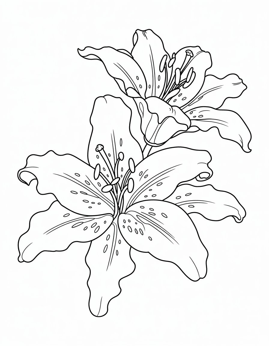 Stargazer Lily Close-up
